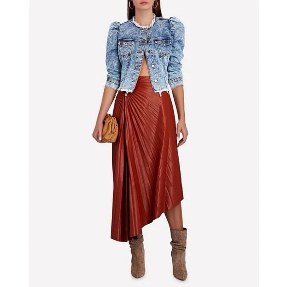 Retrofete Dean puffed sleeve denim jacket size L